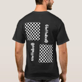 チェックデザインTシャツ Tシャツ (裏面)