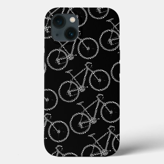 チェックバイクブラック Case-Mate iPhoneケース (裏面)