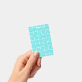 チェックパターンのような正方形タイル バッジ (手持ち)