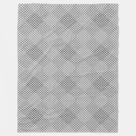 チェックパターン斜め2トーン（オフホワイト） フリースブランケット