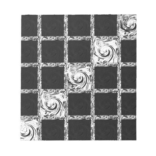 チェックパターン ノートパッド (正面)