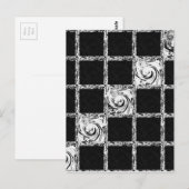 チェックパターン ポストカード (正面/裏面)