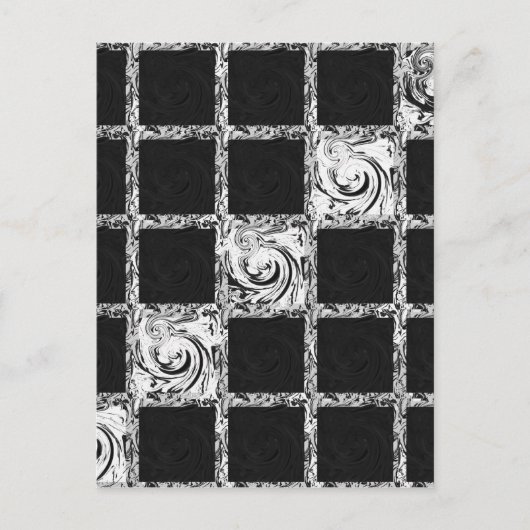 チェックパターン ポストカード (正面)