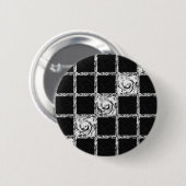 チェックパターン 缶バッジ (正面&裏面)