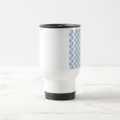 チェックブルージンガムクラシックのパターン トラベルマグ (中央)
