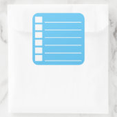 チェックボックスをオフにしてリストを実行するには スクエアシール (バッグ)