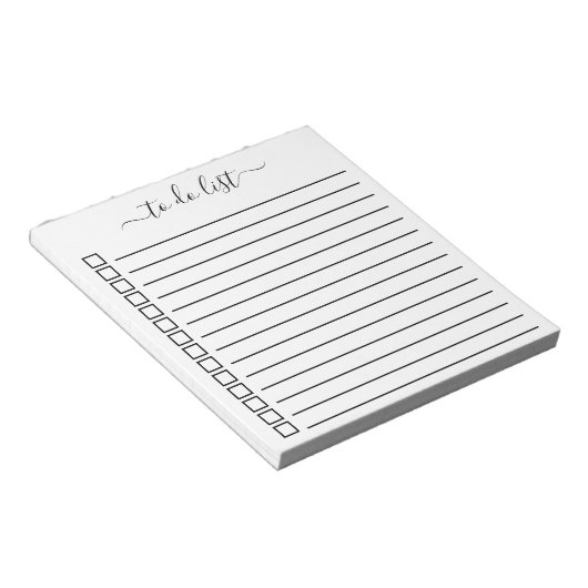 チェックボックスを使用して書モダン書のリストを実行する ノートパッド (アングル)