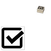 チェックボックスアートスタンプ ラバースタンプ (押印)