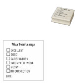 チェックボックスクラスルーム先生レビュー ラバースタンプ (押印)