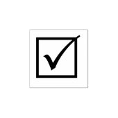 チェックボックスゴム印 ラバースタンプ (インプリント)