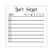 チェックボックスチェックリストの箇条書き仕訳帳を実行するリスト ラバースタンプ (インプリント)