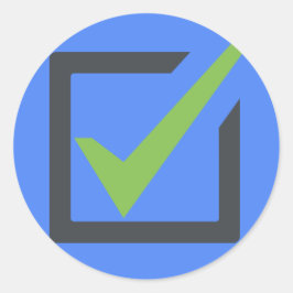 チェックボックス絵文字 ラウンドシール