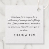 チェックボードモノグラム（市松模様のイニシャルマーク）＋結婚記念日 フェイバータグ (裏面)