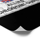 チェックポイントチャーリー冷戦ベルリン壁東ゲルマ ポスター (角)