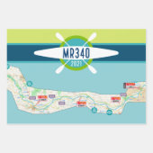 チェックポイント付きmr340マップ2021パドルストップ3 ラッピングペーパーシート (正面3)