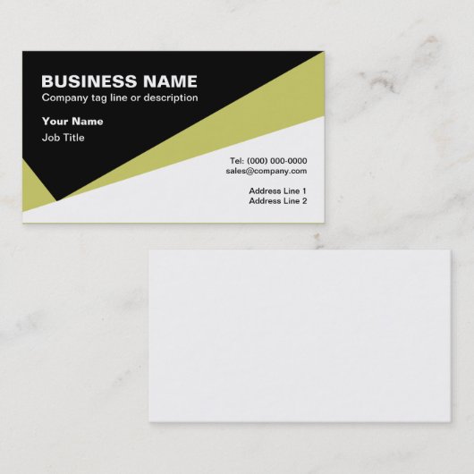 チェックマークデザインプロフェッショナル名刺 名刺 (正面/裏面)