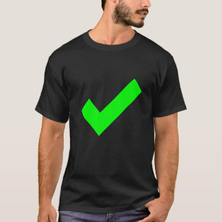 チェックマーク はい 確認済み チェック ボックス チェック マーク Tシャツ