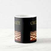 チェックメイトのチェスプレーヤー コーヒーマグカップ (中央)