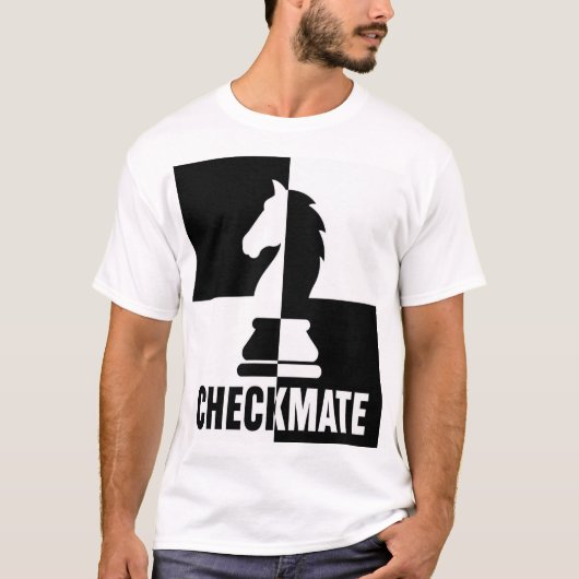 チェックメイトのナイト Tシャツ (正面)