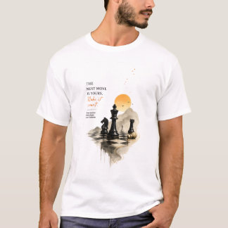 チェックメイトマインドセット チェスTシャツ | 次の一手はあなた次第 Tシャツ