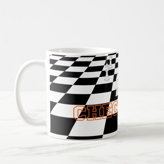 チェックメイト戦略マグ コーヒーマグカップ (左)
