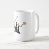 チェックメイト コーヒーマグカップ (正面右)