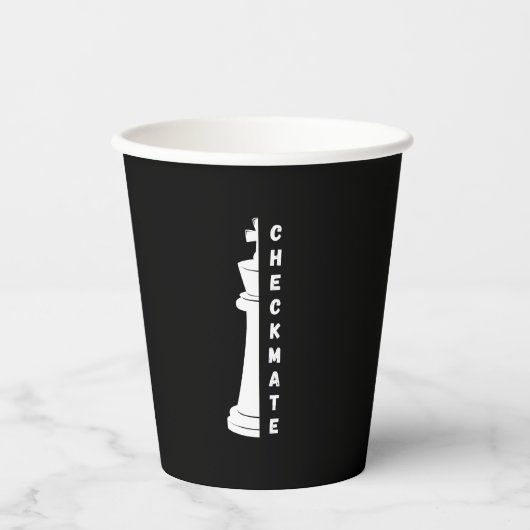 チェックメイト 紙コップ (正面)