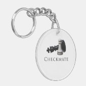 チェックメートのチェス キーホルダー (正面左)