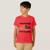 チェックメートはです私の信念(反射チェスのこまセット) Tシャツ (正面フル)