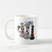 チェックメート コーヒーマグカップ (左)