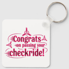 チェックライドを通過するおめでとう! keychain キーホルダー