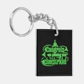 チェックライドを通過するおめでとう! keychain キーホルダー (正面左)