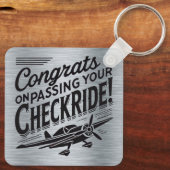 チェックライドを通過するおめでとう! keychain キーホルダー (裏面)