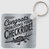 チェックライドを通過するおめでとう! keychain キーホルダー (裏面)