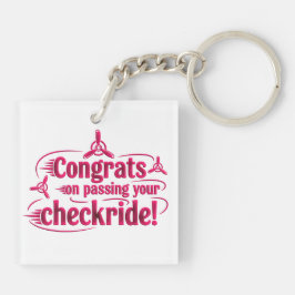 チェックライドを通過するおめでとう! keychain キーホルダー