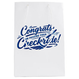 チェックライド合格おめでとうございます！ ミディアムペーパーバッグ