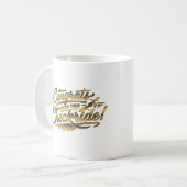 チェックライド合格おめでとう！ コーヒーマグカップ (正面左)