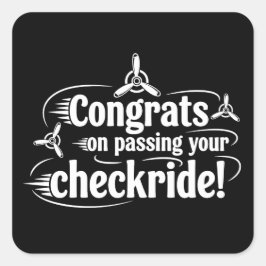 チェックライド合格おめでとう！ スクエアシール