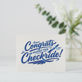 チェックライド合格おめでとう！ ポストカード