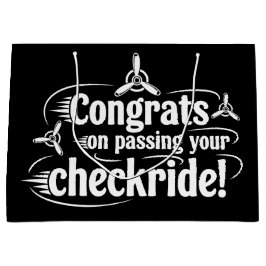 チェックライド合格おめでとう！ ラージペーパーバッグ