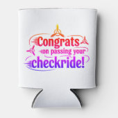 チェックライド合格おめでとう！ 缶クーラー (正面)