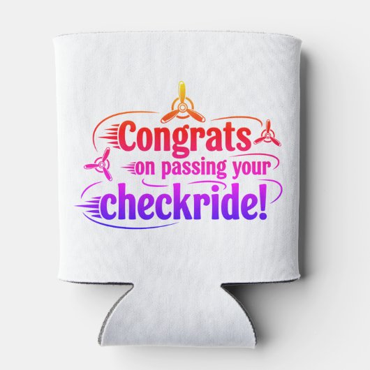 チェックライド合格おめでとう！ 缶クーラー (裏面)