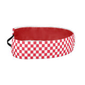 チェックラシックカーボードダービージョッキーシルクスファッション アスレチックヘッドバンド (左)