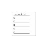 チェックリストのスタンプ ラバースタンプ (インプリント)