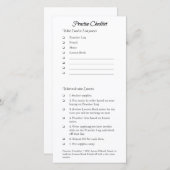 チェックリストの練習 サンキューカード (正面/裏面)