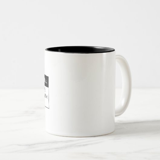 チェックリストの航空ユーモアを無視しないで下さい ツートーンマグカップ (正面右)