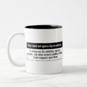 チェックリストの航空ユーモアを無視しないで下さい ツートーンマグカップ (左)