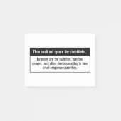 チェックリストの航空ユーモアを無視しないで下さい ポストイット (正面)