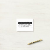 チェックリストの航空ユーモアを無視しないで下さい ポストイット (デスク上)