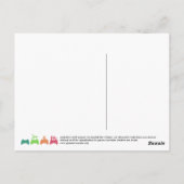 チェックリストの郵便はがき ポストカード (裏面)